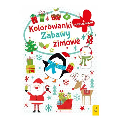 Zabawy zimowe. Kolorowanka z wykrojnikiem