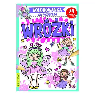 Wróżki. Kolorowanka ze wzorem