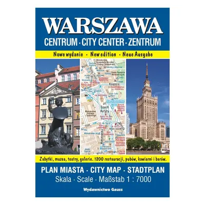 Warszawa Centrum. Plan miasta 1:7000 wyd. 2023