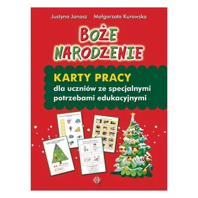 Boże Narodzenie Karty pracy dla uczniów ze specjalnymi potrzebami edukacyjnymi Twarda teczka