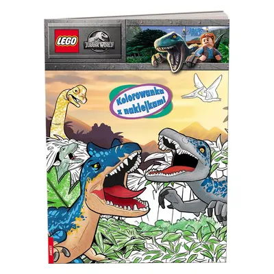 Lego jurassic world Kolorowanka z naklejkami NA-6204