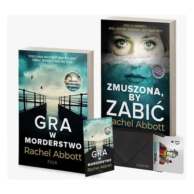 Zestaw książek Rachel Abbott + karty do gry