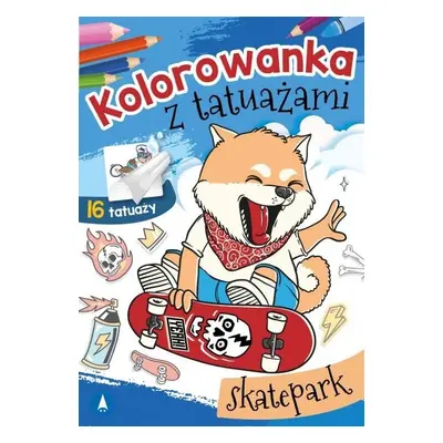 Skatepark. Kolorowanka z tatuażami