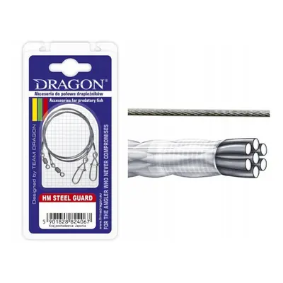 Przypon Dragon Hm 1x7 nylon/steel/ Momoi 9kg STEEL GUARD 25cm 2 szt.