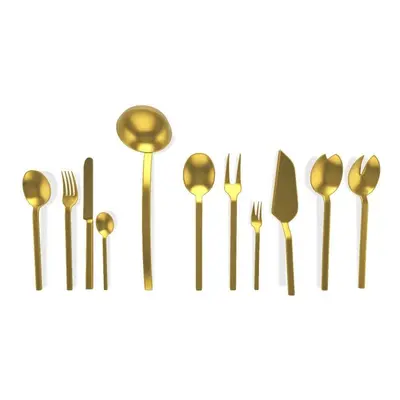 Zestaw sztućców dla 12 osób (66 el.) Oro Ice Stile by Pininfarina Mepra