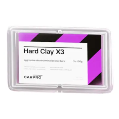 CarPro 3Clays hard clay bar SET - Twarda glinka do czyszczenia lakieru 3x100g