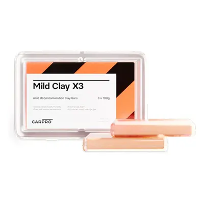 CarPro 3Clays mild clay bar SET - Glinki do regularnej pielęgnacji lakieru 3x100g