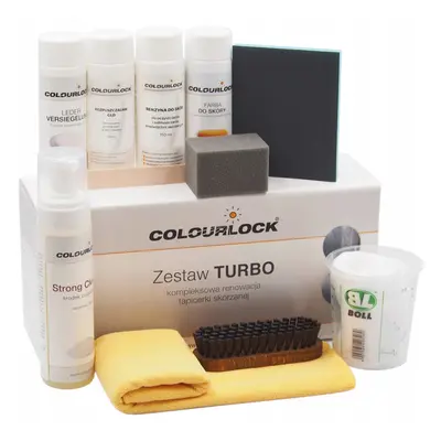 Colourlock Zestaw TURBO STRONG  do kompleksowej renowacji skóry + Farba tonująca Colourlock 150m