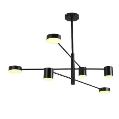 Nowoczesna lampa wisząca sufitowa LED loft 6 ramion