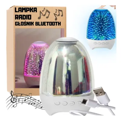 Lampka z głośnikiem bluetooth radio bezprzewodowe - kolorowa