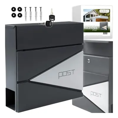 Skrzynka pocztowa na listy pocztę antracyt POST