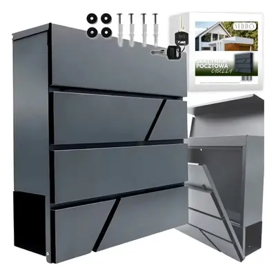 Skrzynka pocztowa na listy pocztę antracyt Casella