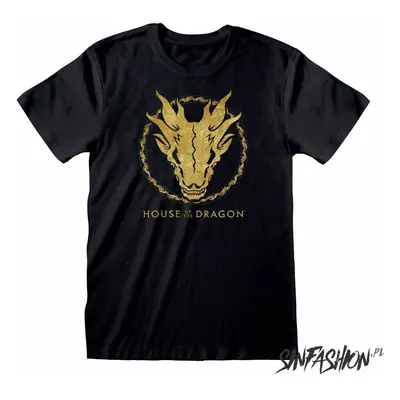 Koszulka Heroes Inc House Of The Dragon Gold Ink skull