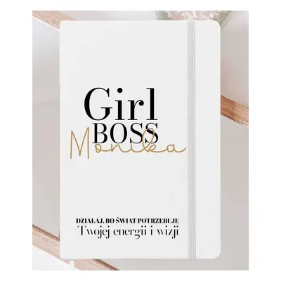 Prezent dla przedsiębiorczyni Notes personalizowany - Girl Boss