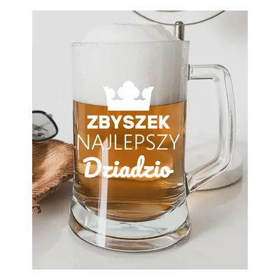 Prezent dla Dziadzia - personalizowany kufel na piwo NAJLEPSZY