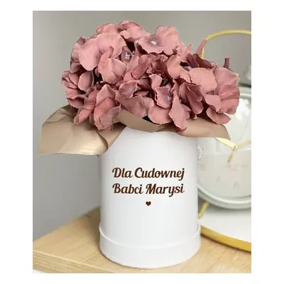 Personalizowany prezent dla babci - Flower box Cudowna Babcia