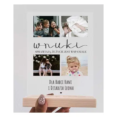 Sentymentalny prezent dla Babci - Statuetka ze zdjęciami