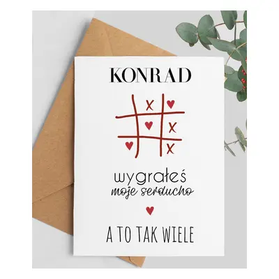 Kartka walentynkowa WYGRAŁEŚ