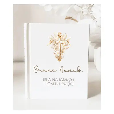 Biblia z obrazkami PREZENT NA KOMUNIĘ - Złoty Krzyż