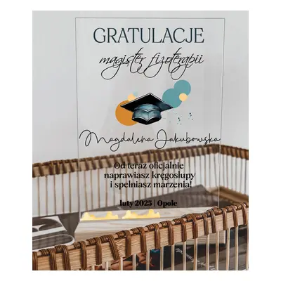 Statuetka dla fizjoterapeuty na obronę - prezent gratulacyjny