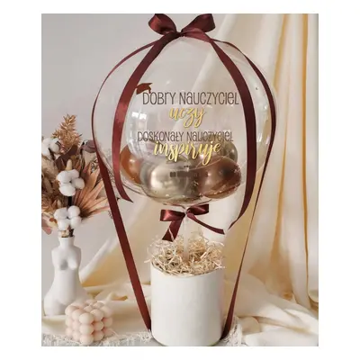 Elegancki zestaw prezentowy dla nauczyciela - personalizowany BalonBox