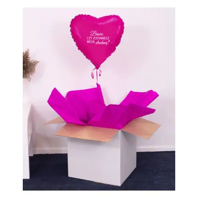 Prezent dla przyszłej druhny - różowy balon z helem