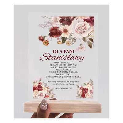 Elegancka statuetka z kwiatami – wyjątkowy prezent dla Nauczyciela