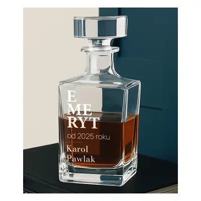 Karafka z Grawerem na Emeryturę - elegancki prezent