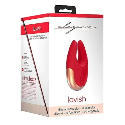 Stymulator łechtaczki MOCNY Lavish - Dual Motor Clitoral Stimulator - Lavish - Red