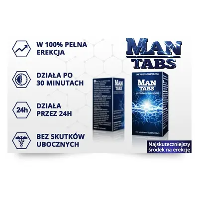 Sexshop - Tabletki hit na erekcję Man Tabs 1 kapsułka - online