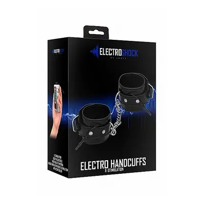 Kajdanki z ELEKTROSTYMULACJĄ - Electro Handcuffs - Black