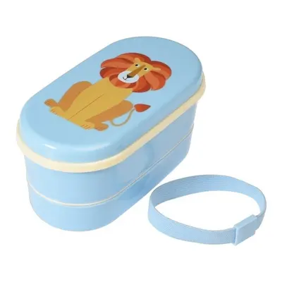 Rex London Lunchbox Bento ze sztućcami, Lew Charlie