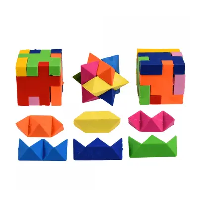 Gumki do ścierania, puzzle 3D, 4 szt. Dziki Niedźwiedź, 3+, Rex London