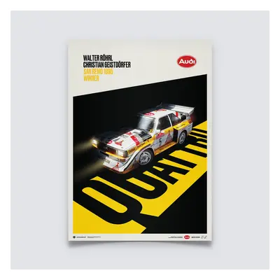 Audi Quattro S1 – Shadow – Walter Röhrl & Christian Geistdörfer - San Remo 1985 - Limited Editio