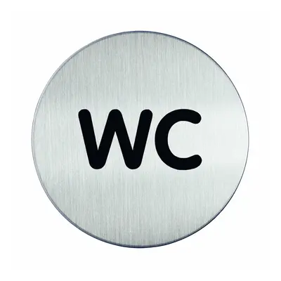 Tabliczka informacyjna Ø83 "WC"