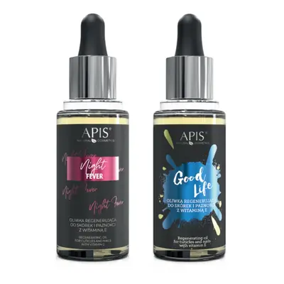 Zestaw oliwek do skórek i paznokci Apis Professional 2 x 30 ml