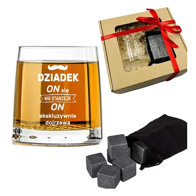 Zestaw do Whisky dla Dziadka - prezent na Dzień Babci i Dziadka Święta Urodziny