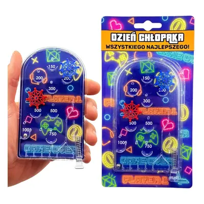 Gra Zręcznościowa Pinball - Prezent na Dzień Chłopaka dla Fana Gier szkoła przedszkole