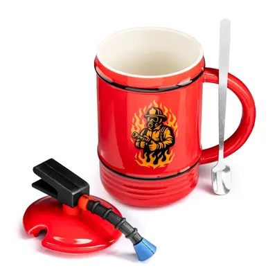 Kubek Strażaka + łyżeczka - prezent dla strażaka brata męża taty