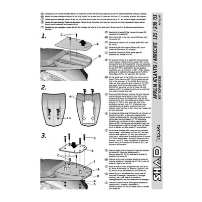 SHAD SHA0TL13ST Stelaż kufra centralnego Aprilia Atlantic 125/200/300/400/500