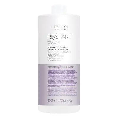 Revlon Restart Color Purple Clean Shampoo - wzmacniający szampon do włosów farbowanych, 1000ml