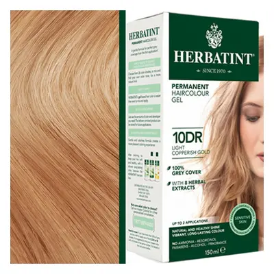 Herbatint trwała farba do włosów z ekstraktami ziołowymi 150ml 10DR Jasny Miedziany Złoty Blond