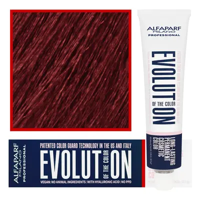 Alfaparf Evolution - wegańska farba do koloryzacji włosów, 60ml 7,6 | Średni Czerwony Blond