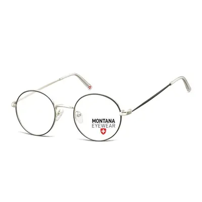 Oprawki korekcyjne okulary optyczne lenonki MM584 srebrny/czarny