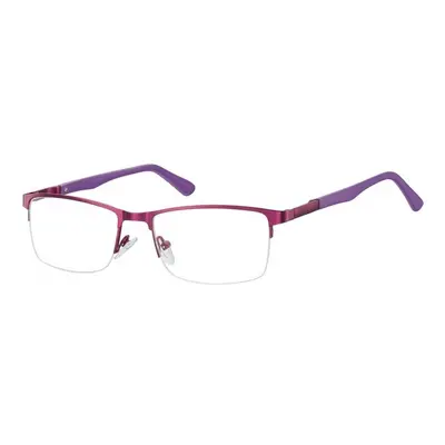 Żyłkowe oprawki korekcyjne zerówki okulary unisex 996E fioletowy