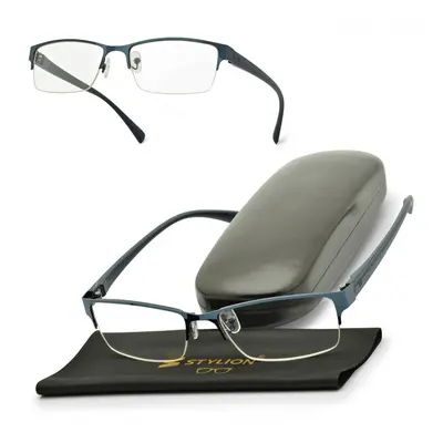 Plusy +3.50 Okulary korekcyjne żyłkowe prostokątne do czytania ST329A