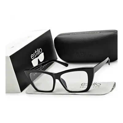 Damskie kocie okulary zerówki do komputera BLF filtr EST-117K-3 Estillo