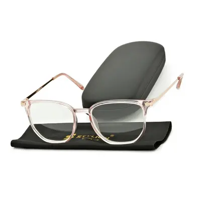 Plusy +2.00 różowe okulary do czytania kwadratowe korekcyjne ST322A