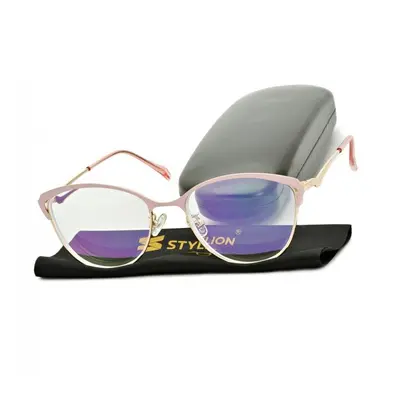 Plusy +4.00 damskie okulary do czytania korekcyjne z antyrefleksem ST317CR