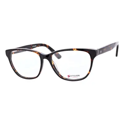 Damskie Okulary zerówki korekcyjne oprawki kocie oczy STAC-60F w panterkę